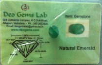 3.86 Ct. Satyamani Certified Natural Emerald (Panna)Gemstone