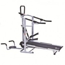 Powermax Fitness MFT-410  4 IN 1 Multifunctional Manual Treadmill 3 Years Warranty