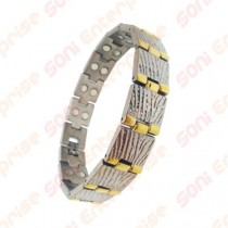 Pure Titanium Double Row Magnetic Bracelet