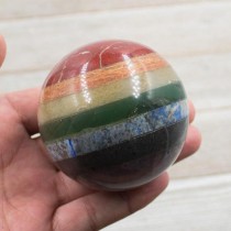 Seven Chakra HGemstone Sphere