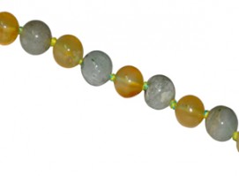 Satyamani Aventurine and Yellow Agate Necklace