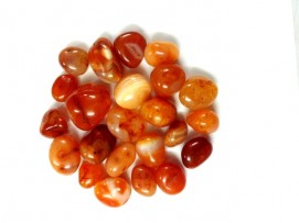 Satyamani Carnelian Tumblestone set of 5