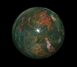 Satyamani Bloodstone Gemstone Sphere-Ball