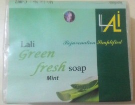 Lali Premium  Peppermint Fresh Rose Petal Siddha based Organic Natural Herbal Handmade Bath Soap 125gm