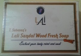 Lali Sandalwood Lilac Fresh Siddha based Organic Natural Herbal Handmade Bath Soap 75gms