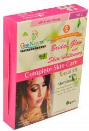 GEONATURE BRIDAL GLOW WITH SKIN WHTENING FACIAL KIT (6 IN 1 ACTION)