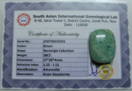 38 Cts Satyamani Natural Amazonite Certified Loose Gemstone For Reiki Chakra Healing