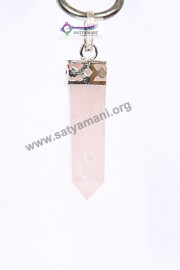 Satyamani Rose Quartz Energized Point Pendant for Love