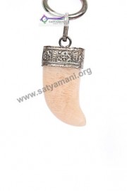 Satyamani Natural Peach Moonstone Nail Divinity Pendant