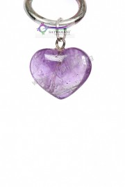 Satyamani Natural Heart Amethyst Pendant