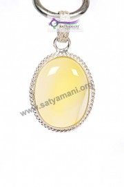 Satyamani Natural Yellow Calcite Energy Pendant