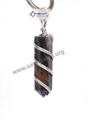 Satyamani Bloodstone Spiral Wrapped Energy Pendant