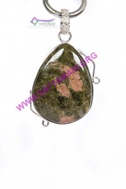 Satyamani Unakite Pear Energy Pendant