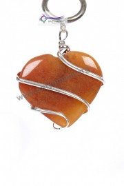 Satyamani Carnelian Heart Energy Pendant