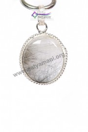 Satyamani Tourmalated Quartz Energy Pendant Art 2