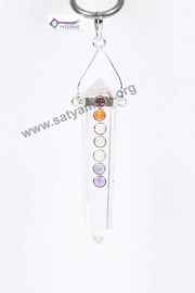 Satyamani Seven Chakra Gemstone Energy Pendant