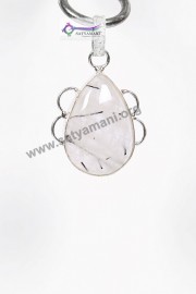 Satyamani Tourmalted Quartz Energy Pendant