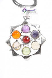 Satyamani Circle of Life Seven Charka Gemstone Energy Pendant II