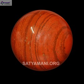 Satyamani Red Jasper Gemstone Sphere-Ball For Reiki Chakra Vasstu Space Healing