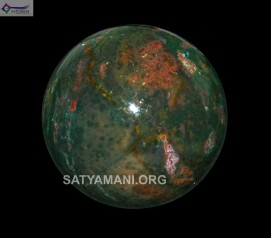 Satyamani Bloodstone Gemstone Sphere-Ball  For Reiki Chakra Vasstu Space Healing