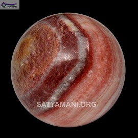 Satyamani Rhodocrosite Gemstone Sphere-Ball For Reiki Chakra Vasstu Space Healing