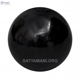 Satyamani Natural Black Tourmaline Gemstone Sphere