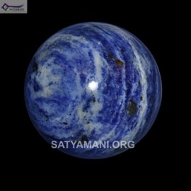 Satyamani Sodalite Gemstone Sphere-Ball For Reiki Chakra Vasstu Space Healing