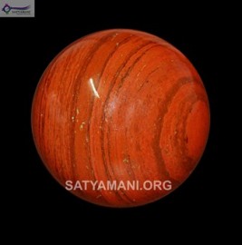 Satyamani Red Jasper Gemstone Sphere-Ball For Reiki Chakra Vasstu Space Healing