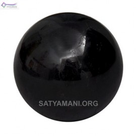 Satyamani Natural Black Tourmaline Gemstone Sphere