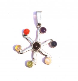 Satyamani Seven Chakra Energy Pendant V