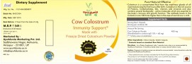 Cow colostrum