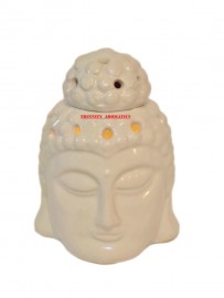 Budha Ceramic Aroma Diffuser ( Candle, Glazed)