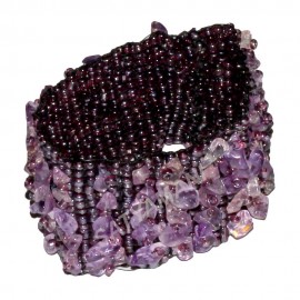 Satyamani Amethyst Chips Bracelet