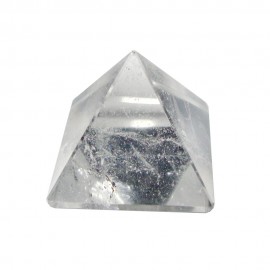 Satyamani Natural Clear Quartz Pyramid - 70 MM