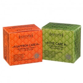 Sattvik Organics Rejuvenating Eye Care Combo- (Eye Care 40gm, Saffron Care 100gm)