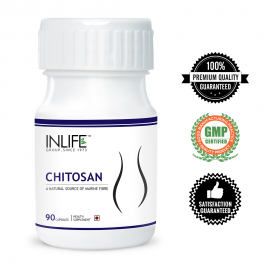 INLIFE Natural Chitosan, 350 mg Supplement 90 Capsules For Weight & Fat Loss