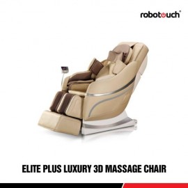 Robotouch Elite Plus Premium Powerful 3-D Zero Gravity Professional Therapeutic Shiatsu Massage Chair With Full Body Stretch - Biege Color