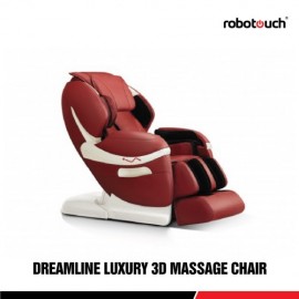 Robotouch Dreamline Intelligent 3-D Zero Gravity Massage Chair With Bluetooth, Android/IOS App, Magnetic Therapy - New Full Featured Luxury Shiatsu Chair - Color Rose Red