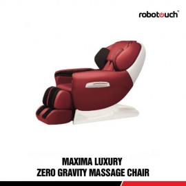 Robotouch Maxima Luxury Full Body Zero Gravity Massage Chair W/Heat & Foot Rollers - Ultimate Massage Experience-Space Saving - Rose Red