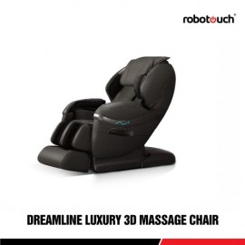 Robotouch Dreamline Intelligent 3-D Zero Gravity Massage Chair With Bluetooth,Android/IOS App,Magnetic Therapy - New Full Featured Luxury Shiatsu Chair - Color Black