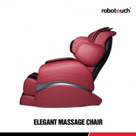 Robotouch Elegant Featured Full Body Shiatsu Massage Chair In Vibrant Color Rose Red