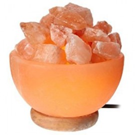 Rock salt lamp Fire Bowl Shape