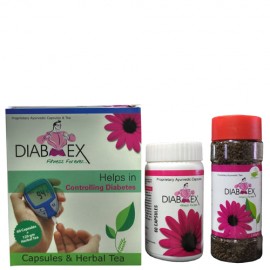 Anti Diabetic Herbal Medicine - DIAB EX TEA + CAPSULES