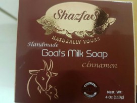 HANDMADE SHAZFAS GOAT MILK SOAP (cinnomon)