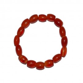 Satyamani Natural Carnelian Tube Bracelet