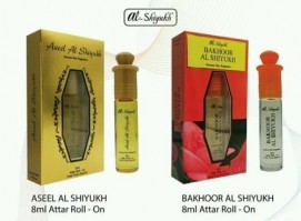 Details about  Al Shiyukh 8ml Aseel + 8ml Bakhoor Attar Perfume Oil by Ambrosial