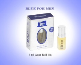 Al Nuaim Blue for Men 3ml Attar Perfume Oil Alcohol Free Natural by Ambrosial