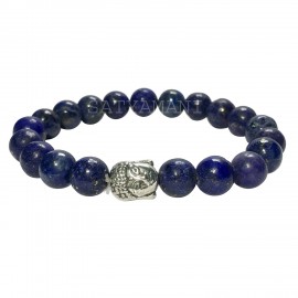 Satyamani Natural Lapis Lazuli Buddha Bracelet