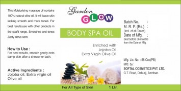 Garden glow body spa oil