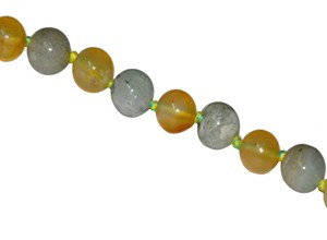 Satyamani Aventurine and Yellow Agate Necklace